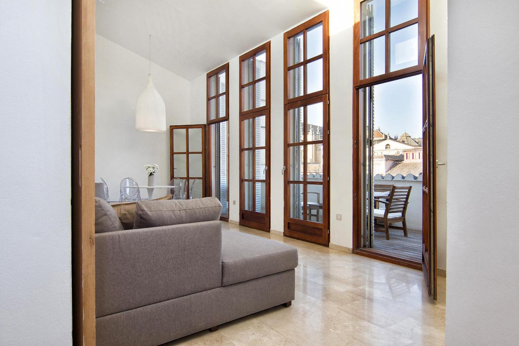 Apartamento Bibrambla Penthouse Over Cathedral Granada Exterior foto