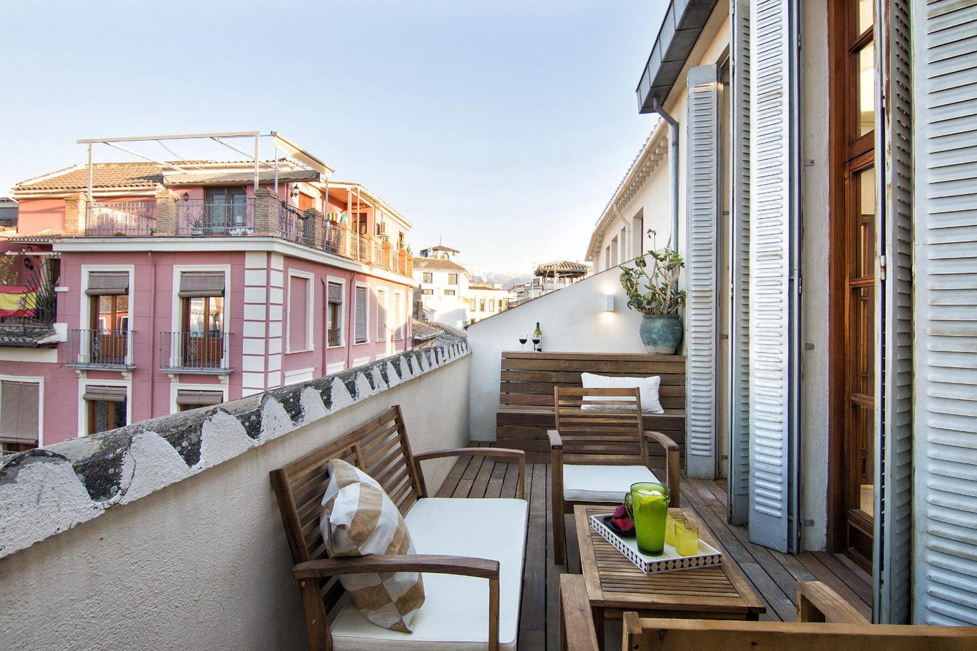 Apartamento Bibrambla Penthouse Over Cathedral Granada Exterior foto